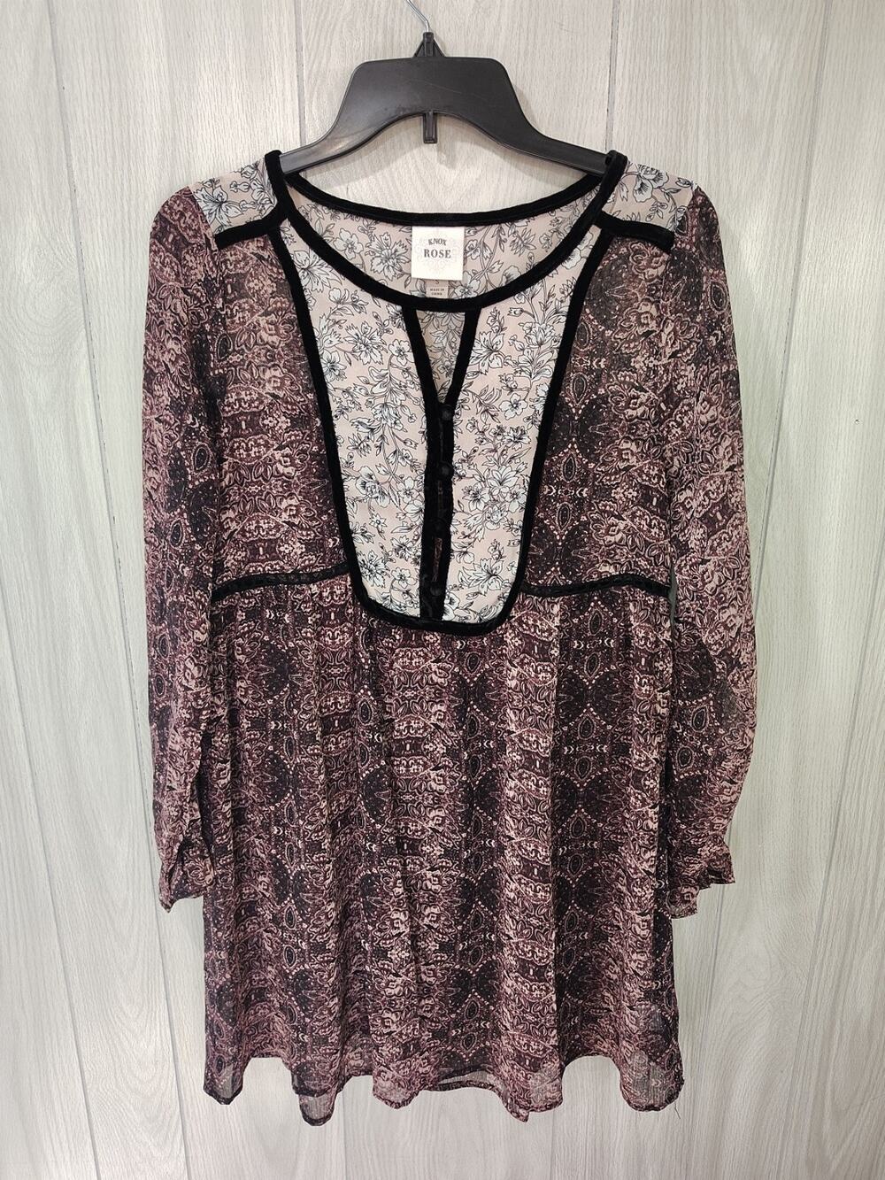 Women's Peasant Cottagecore Prairie Size S Square Neck Blouse Size S Hippie Boho